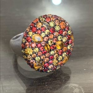 Effy Collection Sapphire Multi Ring SterlingSilver